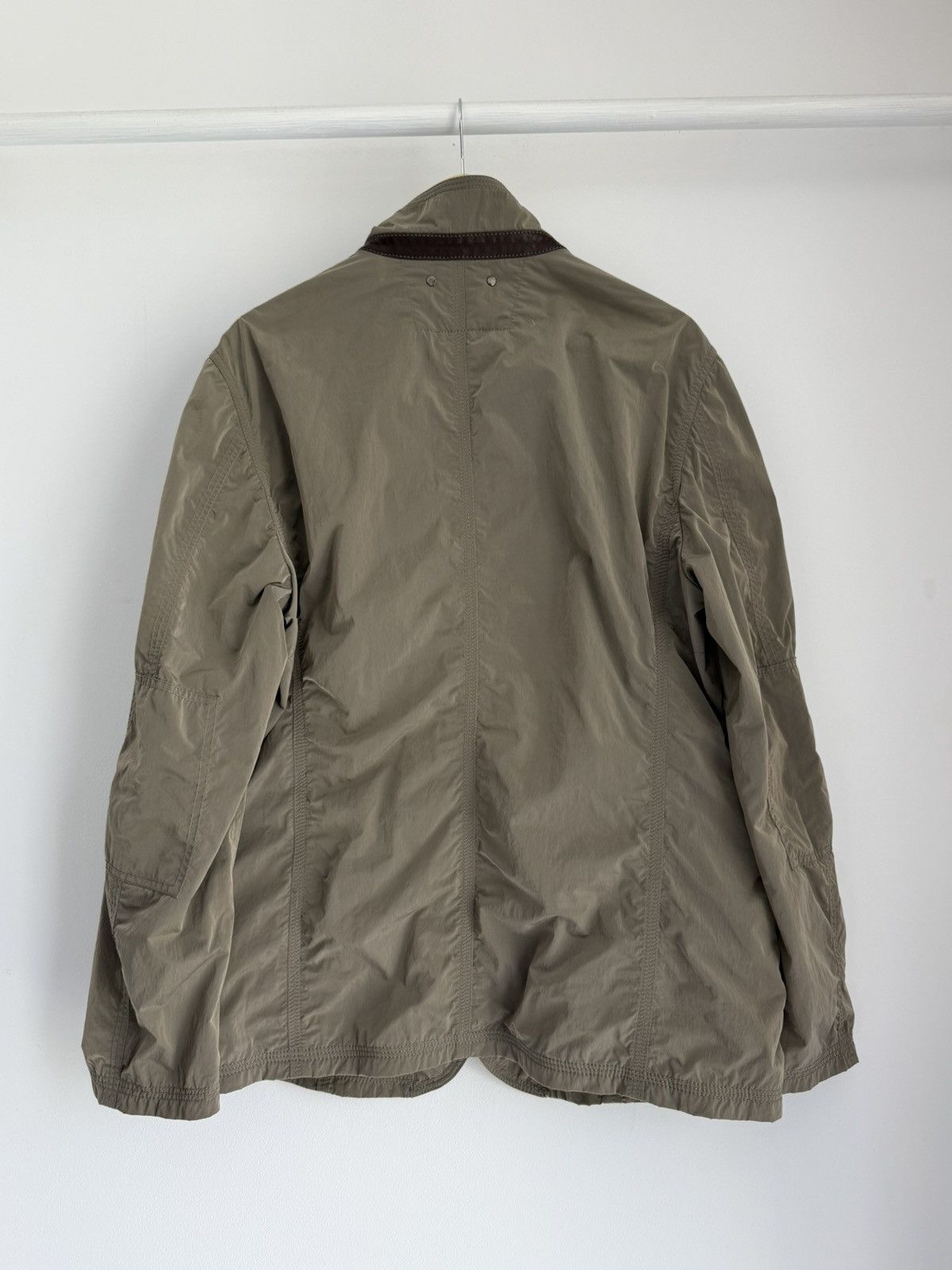 Giorgio Armani Vintage Giorgio Armani Collezioni Nylon Blazer Jacket Size US L / EU 52-54 / 3 - 9 Thumbnail
