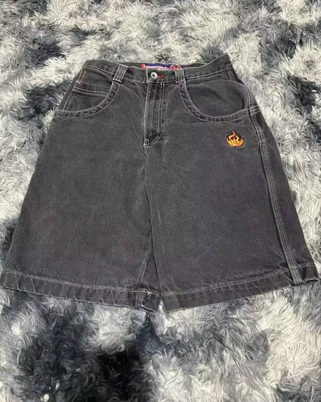 Japanese Brand × Vintage retro embroidered denim shorts Size US 34 / EU 50 - 2 Thumbnail