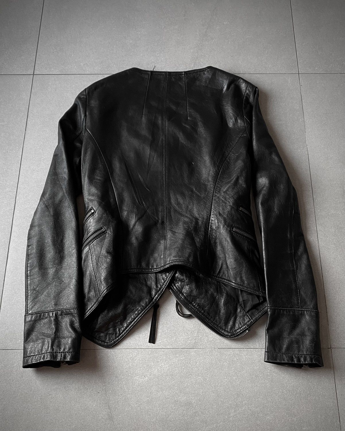 Japanese Brand Barak Biker Cropped Sheeskin Leather Jacket Size US S / EU 44-46 / 1 - 2 Thumbnail