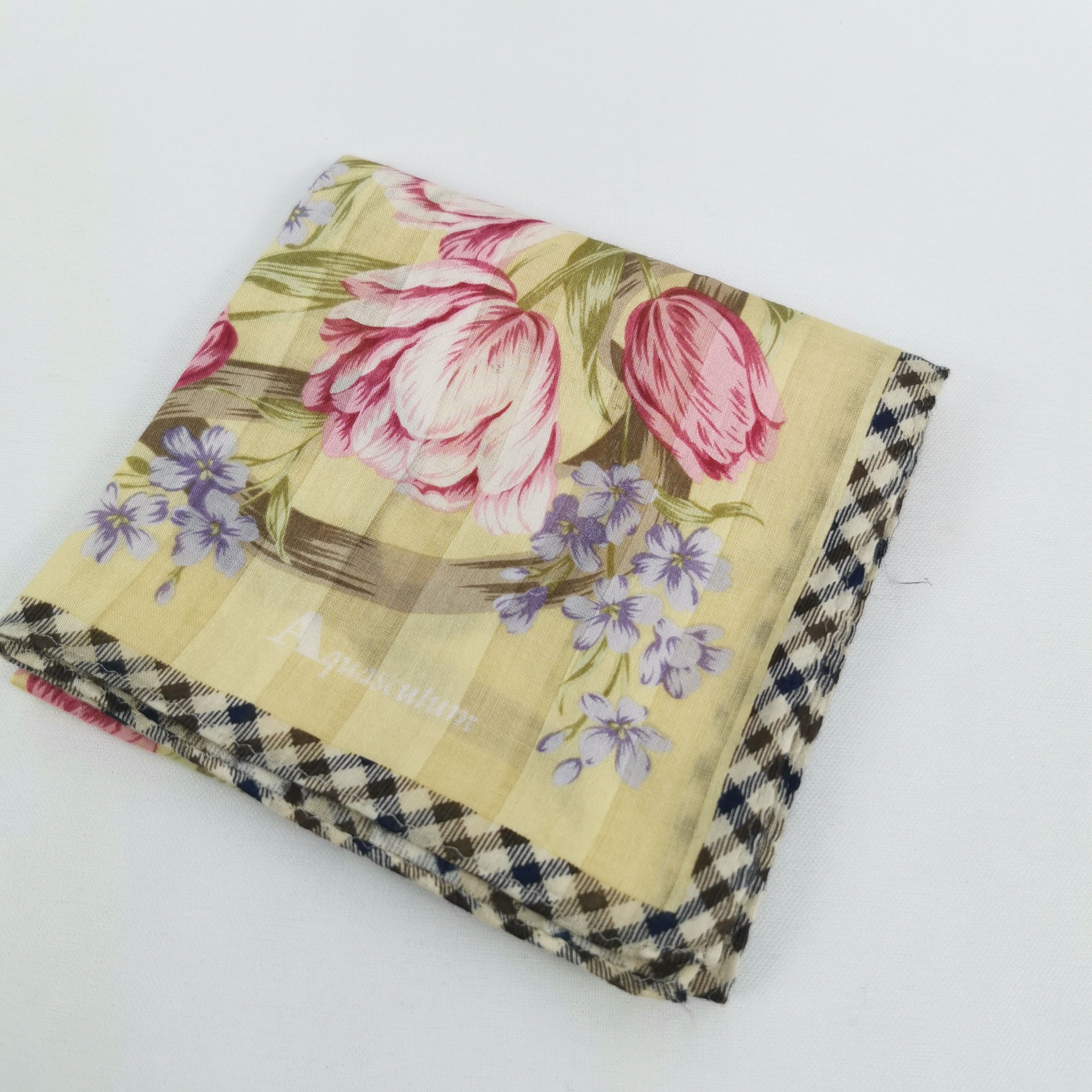 Aquascutum Vintage Aquascutum Handkerchief Bandana Pocket Square Size ONE SIZE - 4 Thumbnail