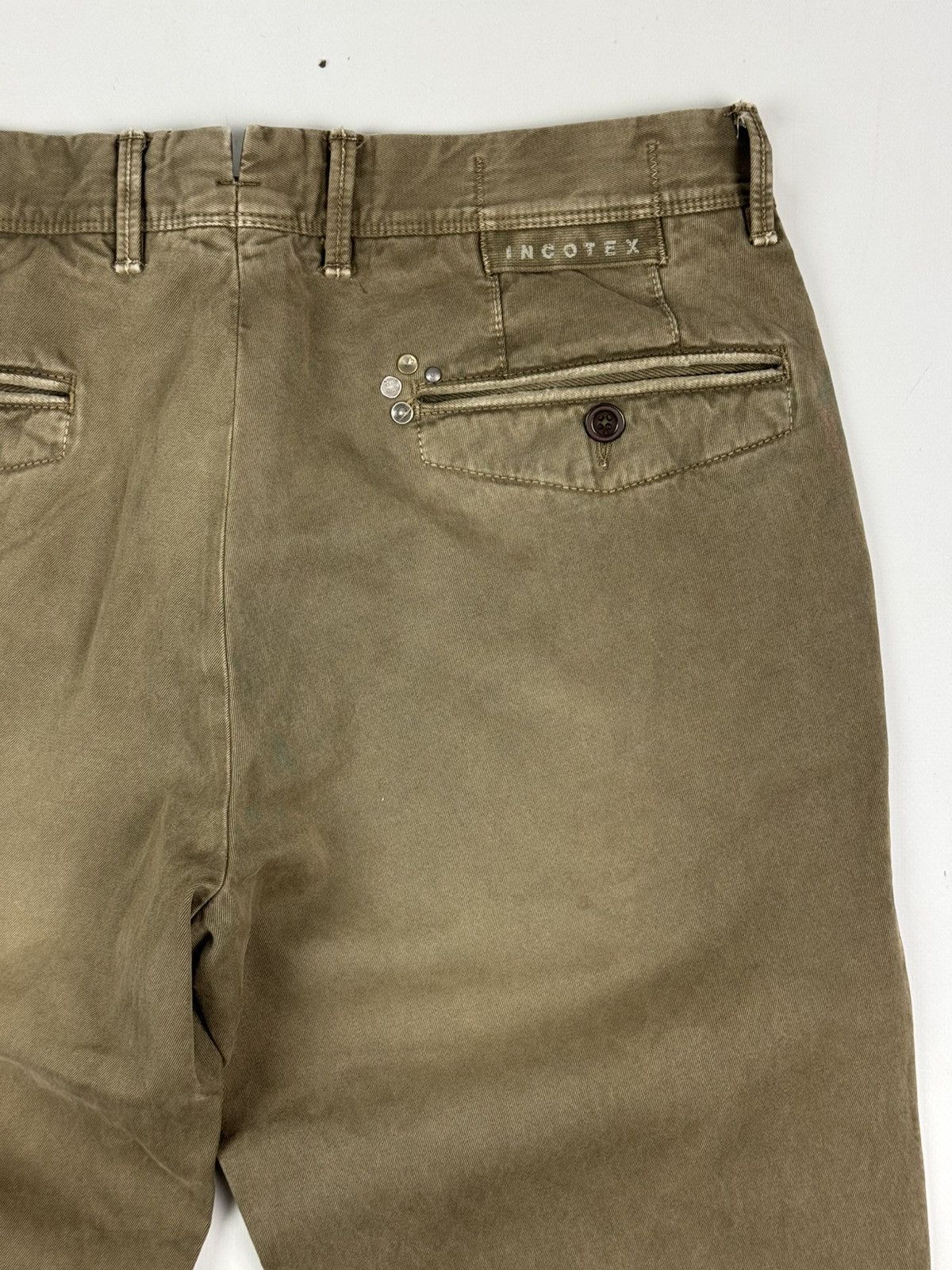 Incotex NWT Incotex Chino Olive Pants Size US 32 / EU 48 - 16 Thumbnail