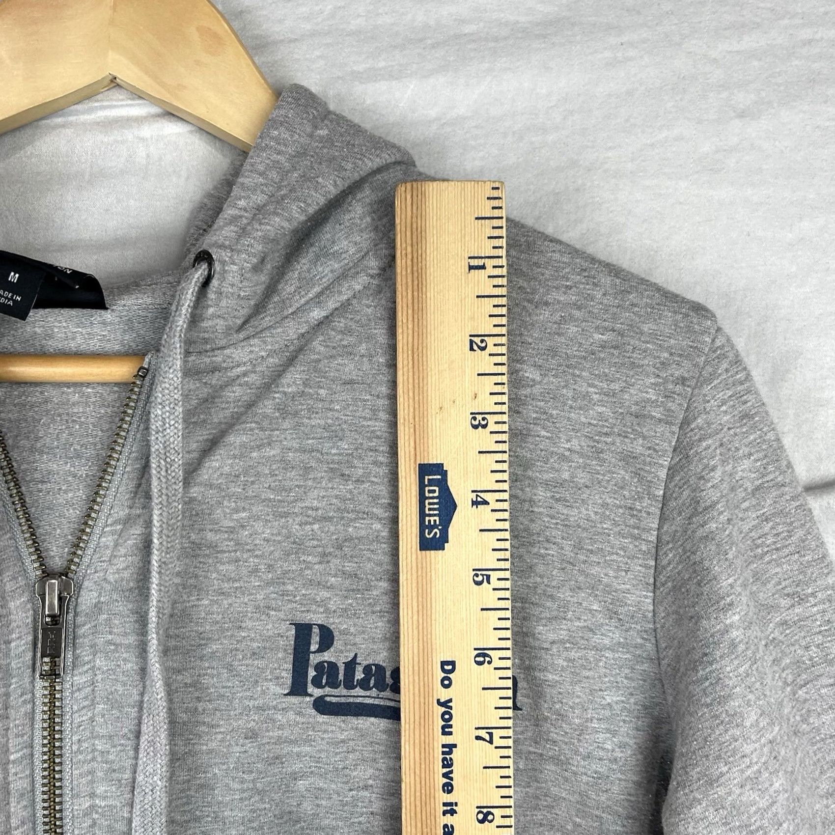 Patagonia Patagonia Hoodie Womens Medium Gray Full Zip Organic Cotton Surf 90s Outdoor Classic Logo Pocket Regular Wooly? Size M / US 6-8 / IT 42-44 - 6 Thumbnail