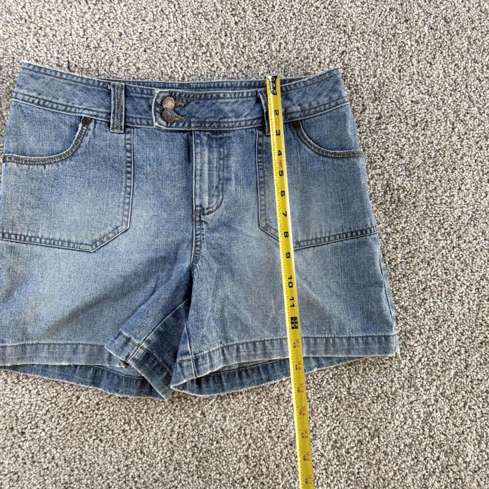 Vintage Y2K Sonoma Life + Style Denim Shorts Womens 8 Blue Utility Pockets 100% Cotton Size 30" / US 8 / IT 44 - 5 Thumbnail