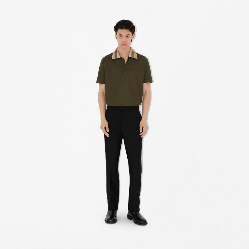 Burberry o1w1db10326 Cotton Polo Shirt in Green Size US XS / EU 42 / 0 - 2 Thumbnail