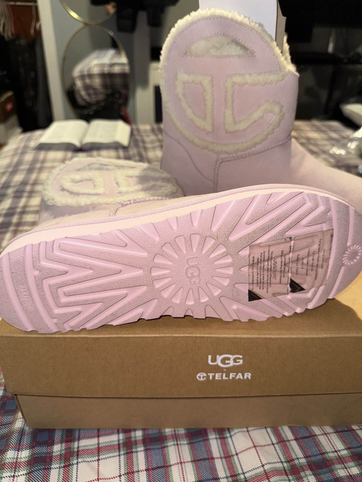 Telfar × Ugg UGG x Telfar Logo Mini Boot Pink Size US 11 / EU 44 - 6 Thumbnail