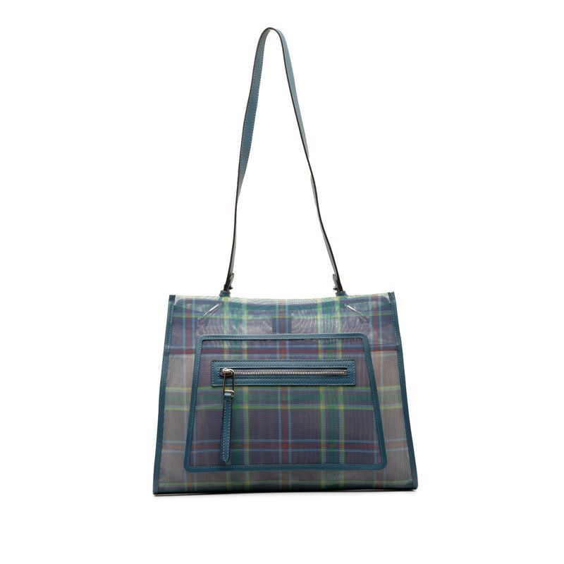 image of Fendi Nylon Runaway Tote in Blue, Women's