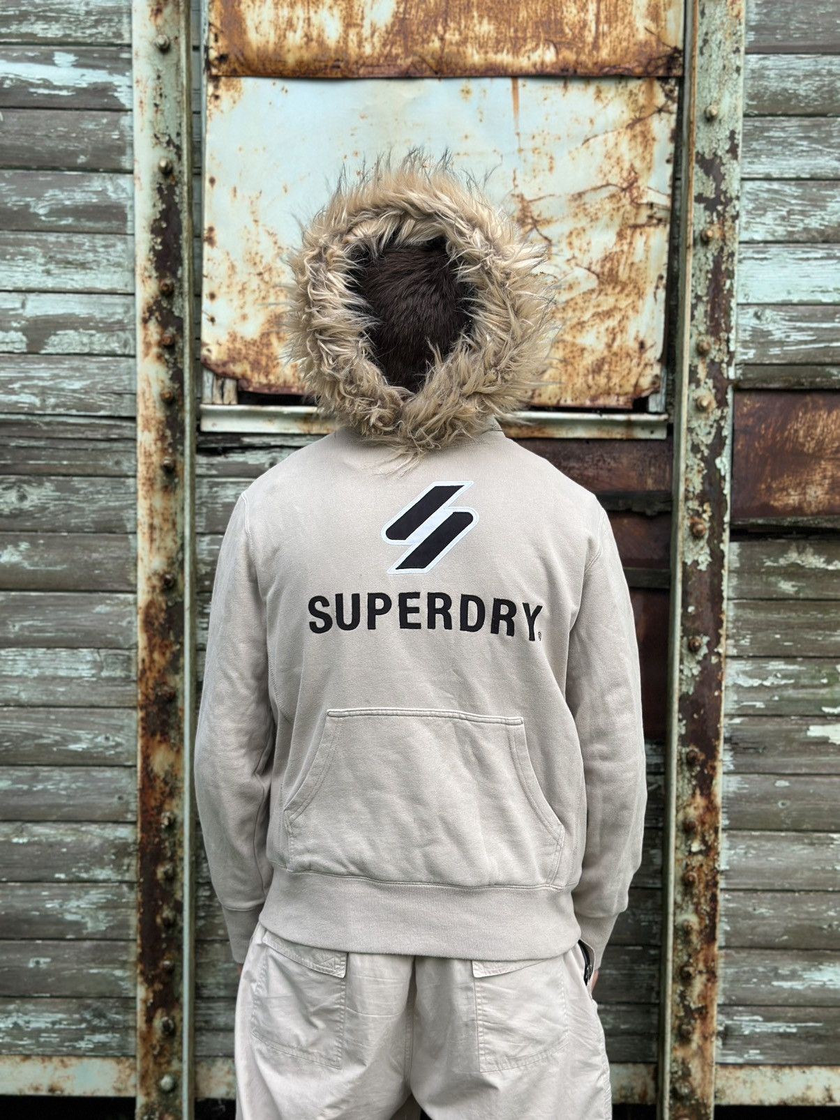 If Six Was Nine × Superdry Vintage Japanese Style Fur Superdry Hoodie Custom By Me Size US M / EU 48-50 / 2 - 2 Thumbnail