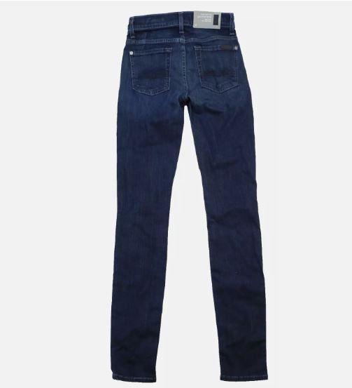 7 For All Mankind New 7 For All Mankind High Waisted Super Skinny Jeans Size 24" / US 00 / IT 34 - 2 Thumbnail
