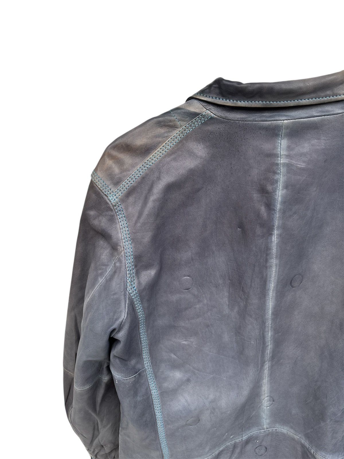 Diesel Vintage Double Breasted Leather Jacket Size US XS / EU 42 / 0 - 7 Thumbnail