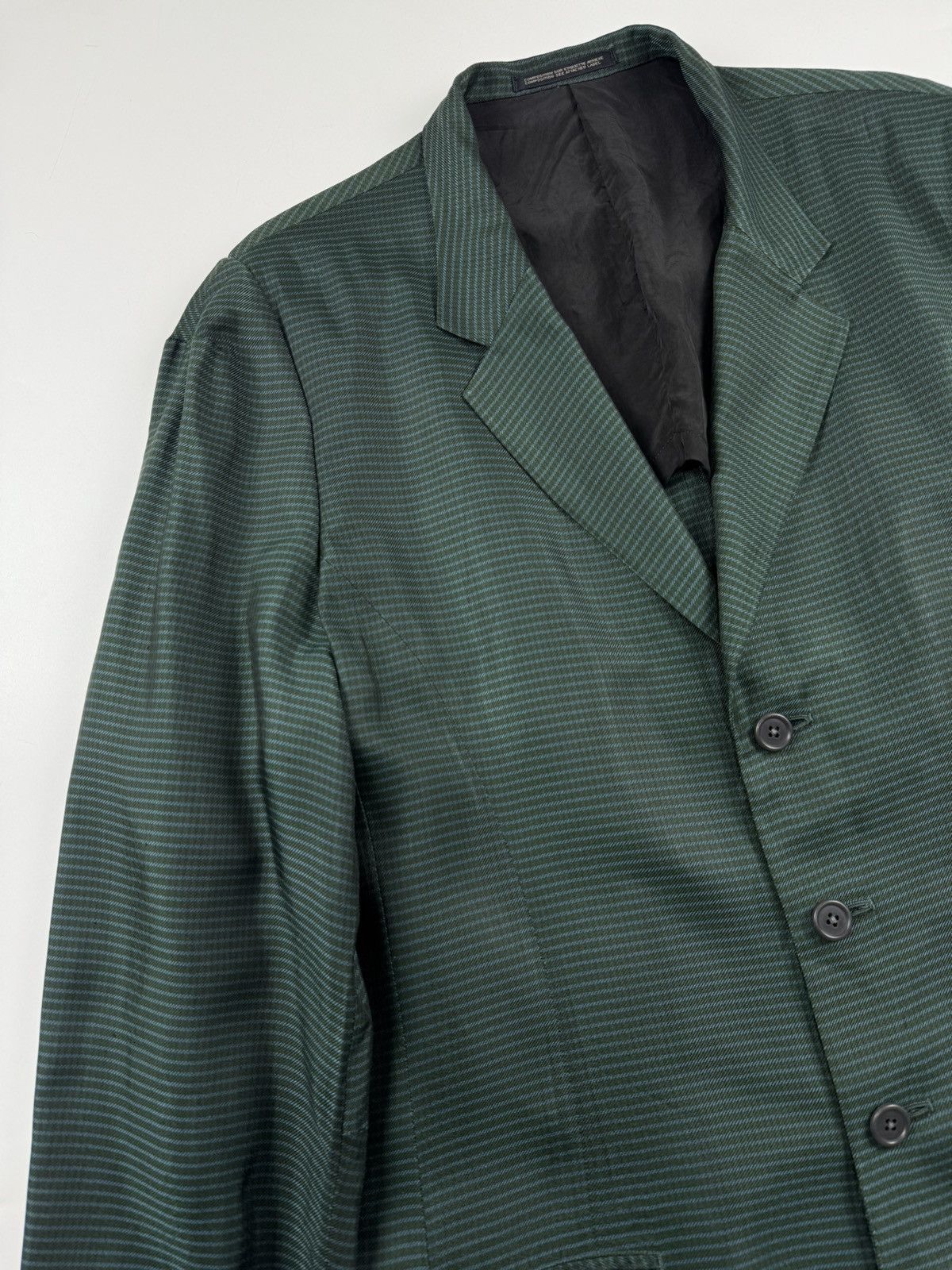Yohji Yamamoto Yohji Yamamoto Pour Homme S/S’97 Striped Oversized Jacket Size US M / EU 48-50 / 2 - 3 Thumbnail