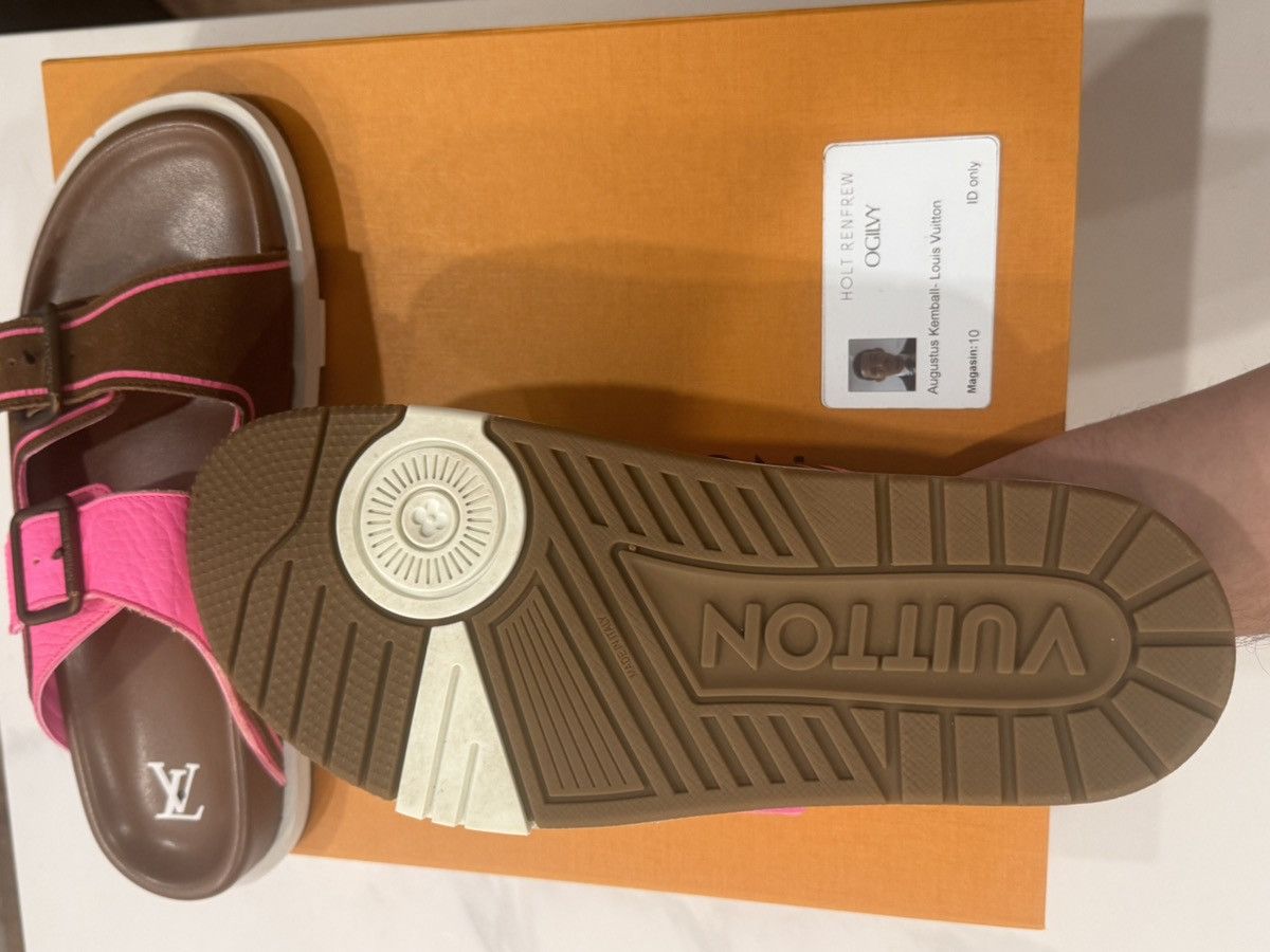 Louis Vuitton Louis Vuitton Trainer Mule Pink/Camel LV8 Size US 9 / EU 42 - 5 Thumbnail