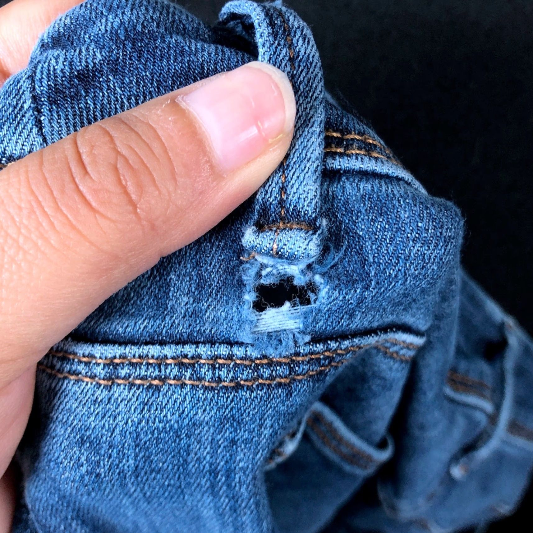 Vintage Chicos Womens Jeans Blue Denim Mid Rise So Slim Crop Stretch 0 (S) Size 30" / US 8 / IT 44 - 7 Thumbnail