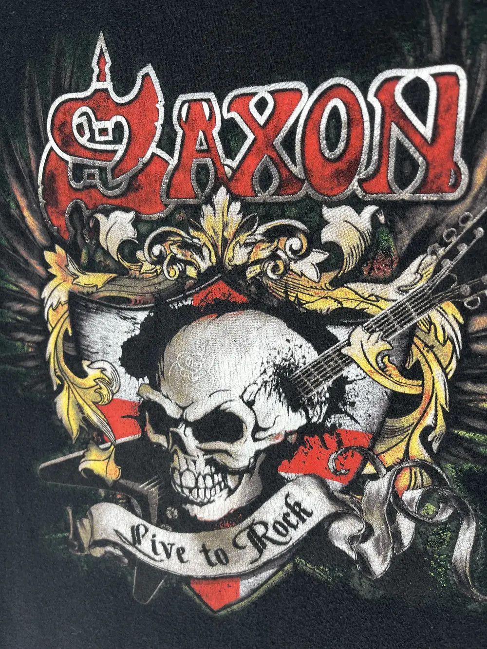 Band Tees Vintage Saxon Band Shirt Size US M / EU 48-50 / 2 - 6 Thumbnail
