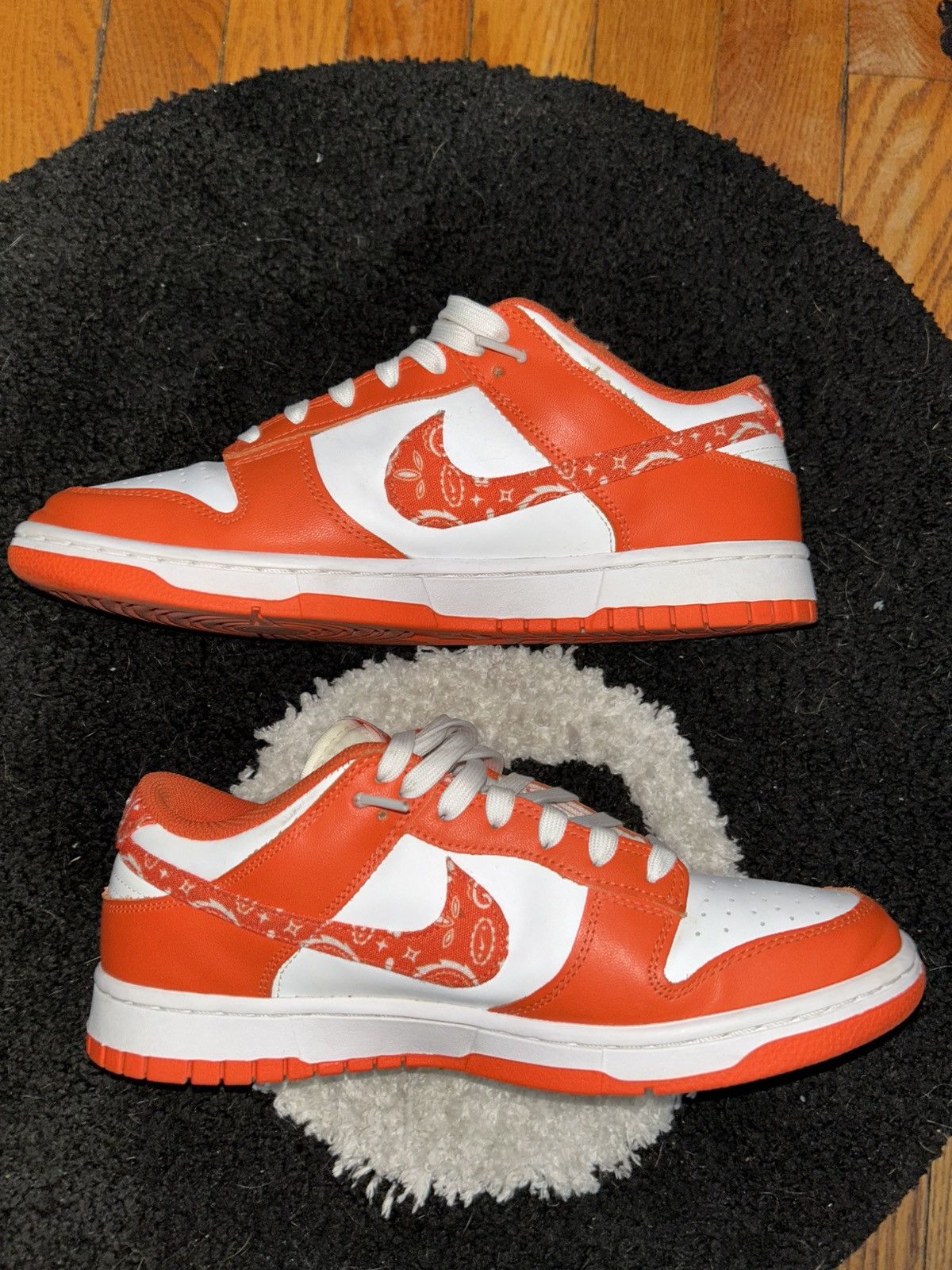 Designer × Nike Nike Dunk Low “Orange Paisley” Size US 10 / EU 43 - 2 Thumbnail