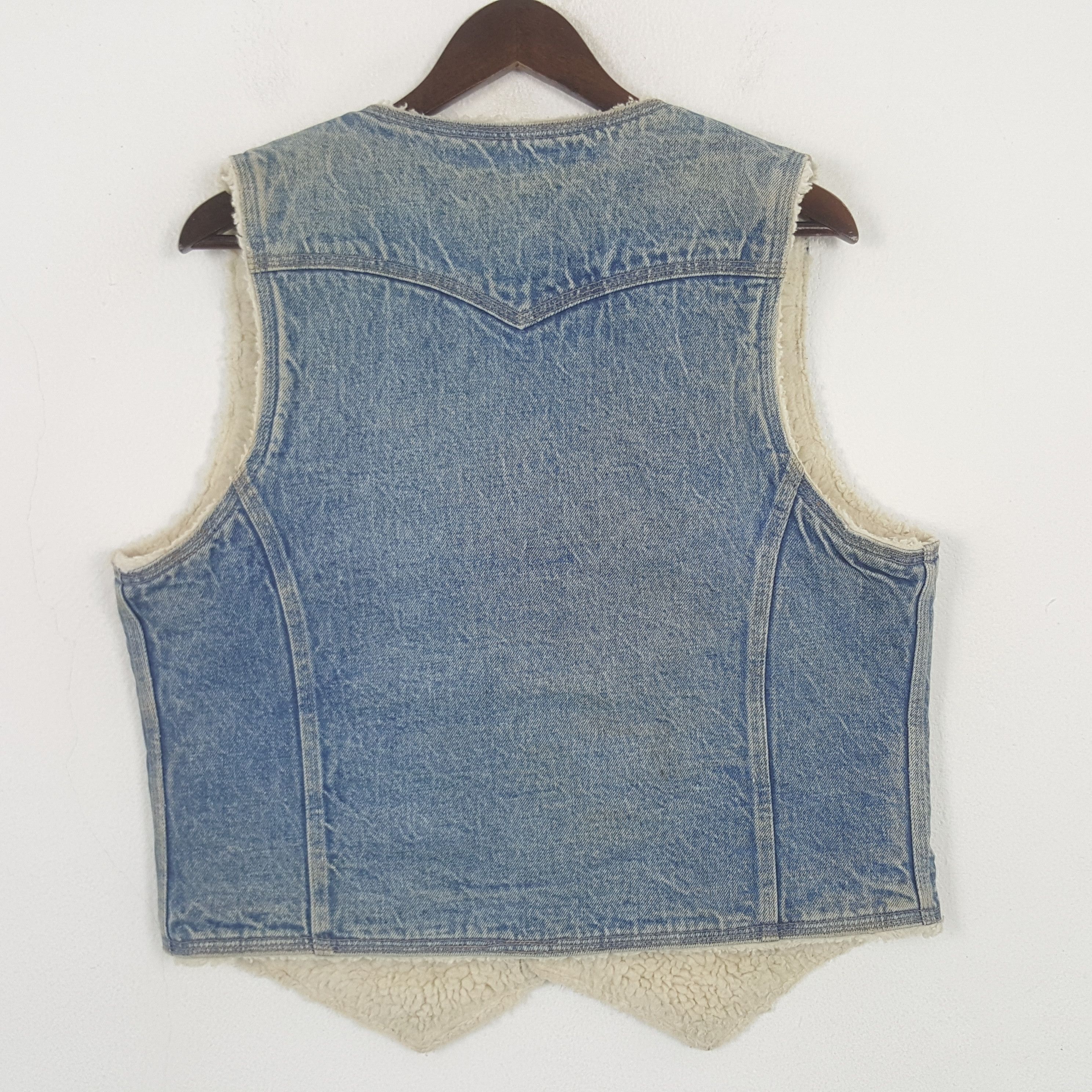 Levi's Vintage Clothing Vintage Levi's Orange Tag Fur Denim Vest Jacket Size US M / EU 48-50 / 2 - 3 Thumbnail
