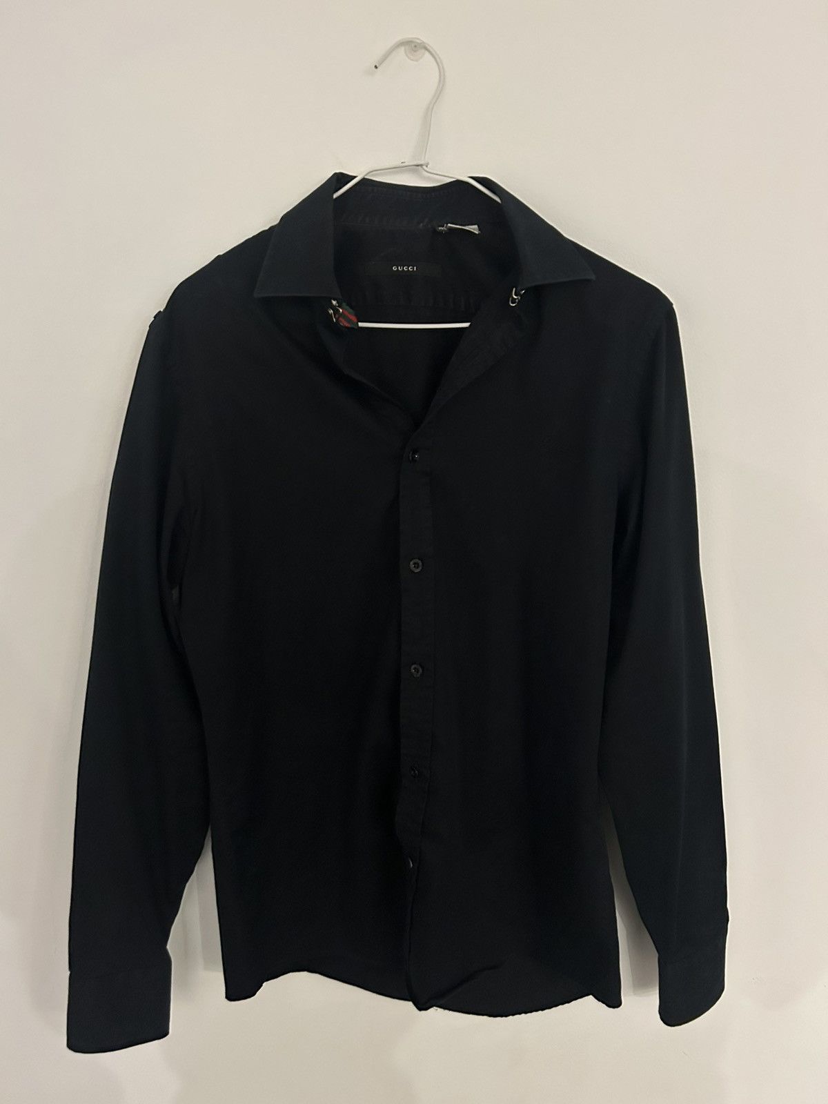 Gucci Y2K Gucci Black Dress Shirt Size US S / EU 44-46 / 1 - 1 Thumbnail