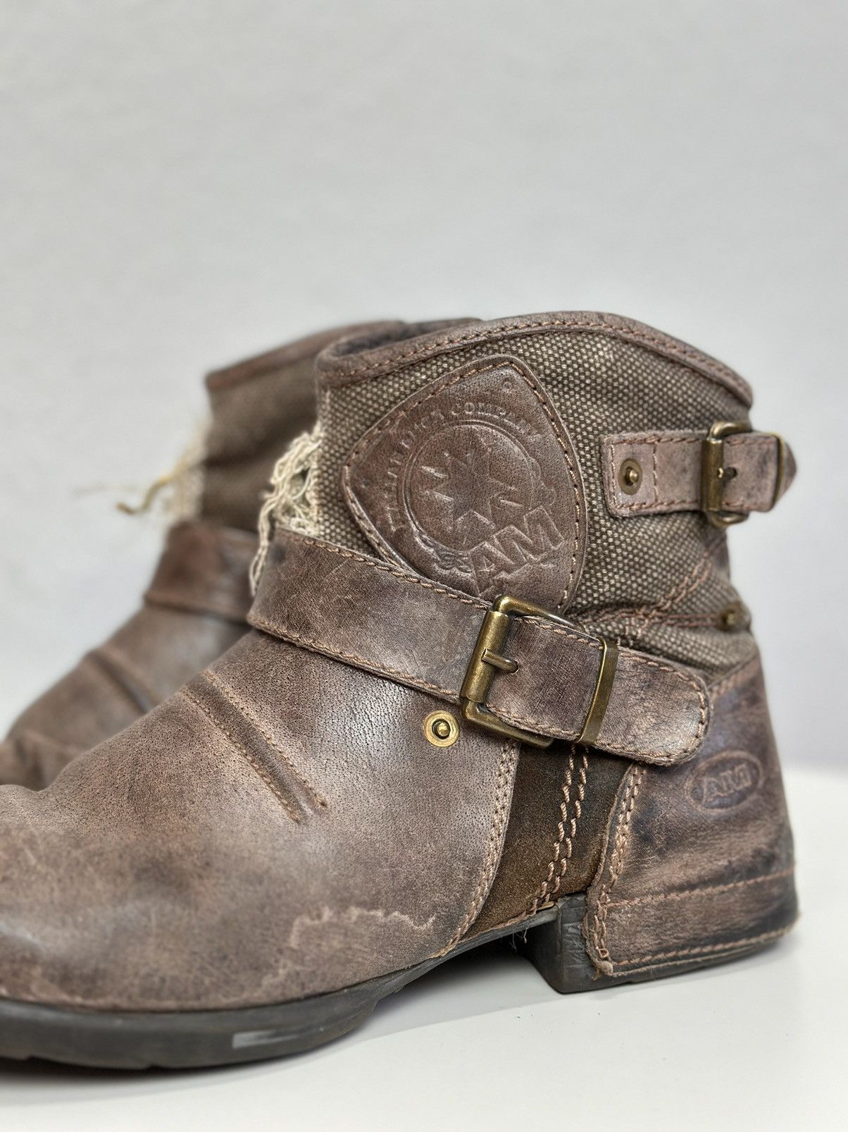 Other Leather Boots HandMade Italian Rick owens Style As 98 Rare Size US 7 / EU 40 - 8 Thumbnail