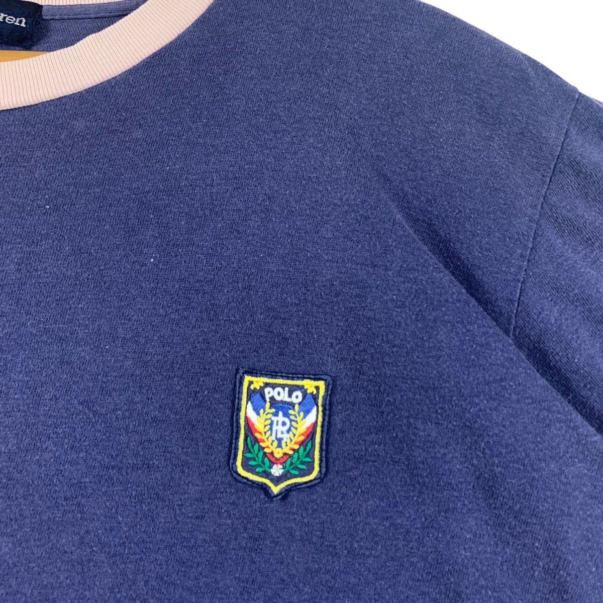 Polo Ralph Lauren × Vintage Vintage 80s POLO RALPH LAUREN Uni Crest T Shirt USA Race Ski Size US M / EU 48-50 / 2 - 10 Thumbnail