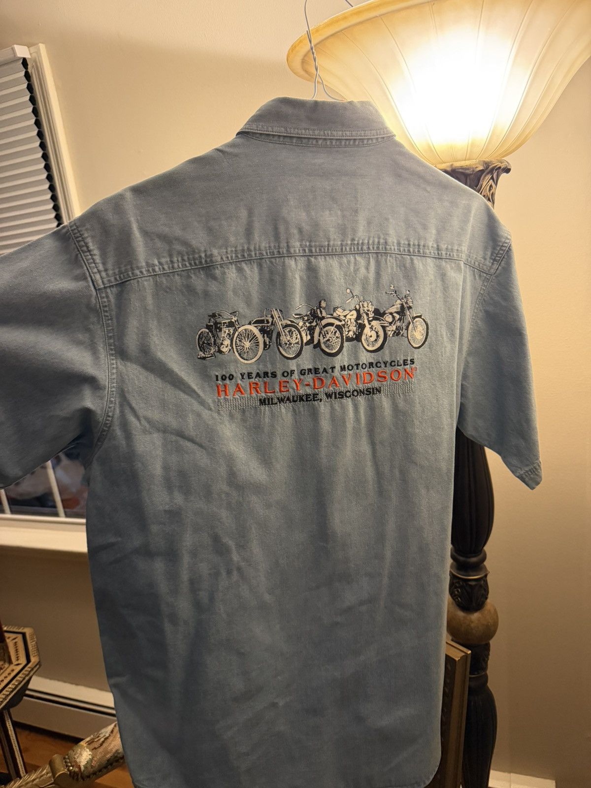 Harley Davidson Harley Davidson button up short sleeve shirt Size US L / EU 52-54 / 3 - 6 Thumbnail