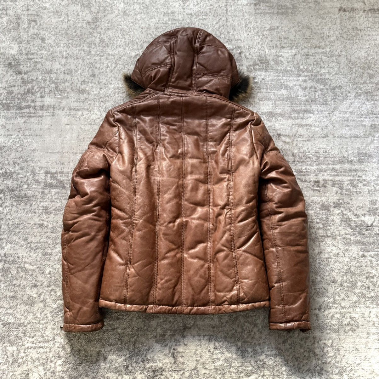 Shellac Shellac Fur Hood Riri Zip Sheepskin Down Puffer Jacket Size US S / EU 44-46 / 1 - 7 Thumbnail