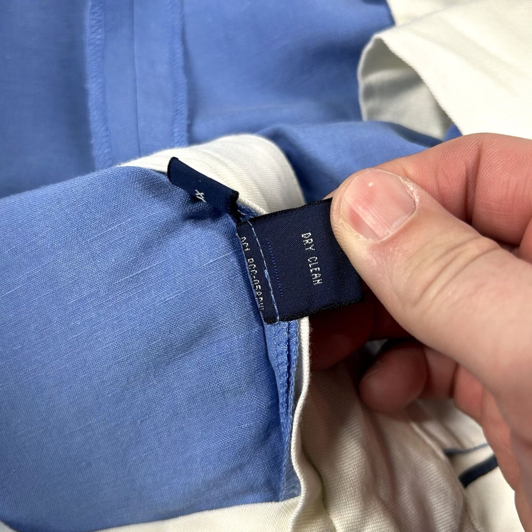 Ralph Lauren Polo Golf Ralph Lauren Mens 40 Blue Linen Silk Blend Pleated Chino Shorts Size US L / EU 52-54 / 3 - 6 Thumbnail