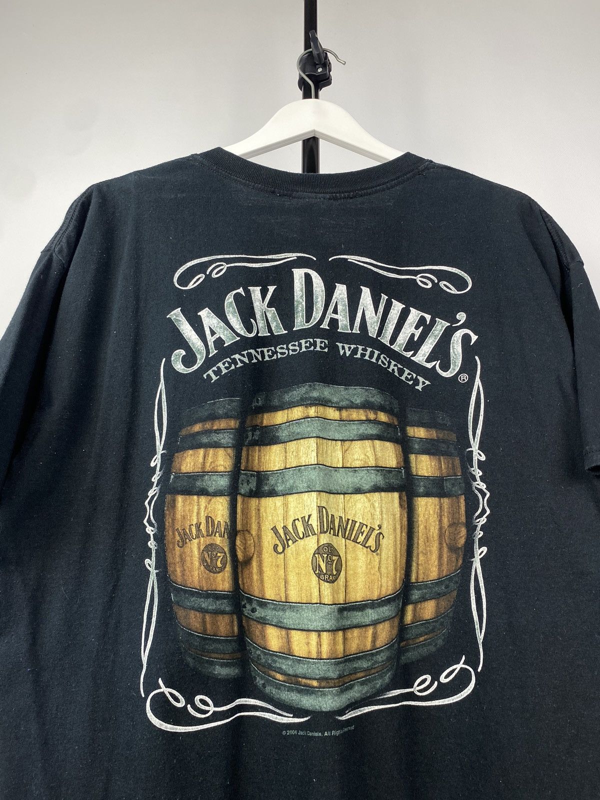 Vintage Vintage 00s Jack Daniel’s whiskey label promo graphic tee Size US XL / EU 56 / 4 - 7 Thumbnail