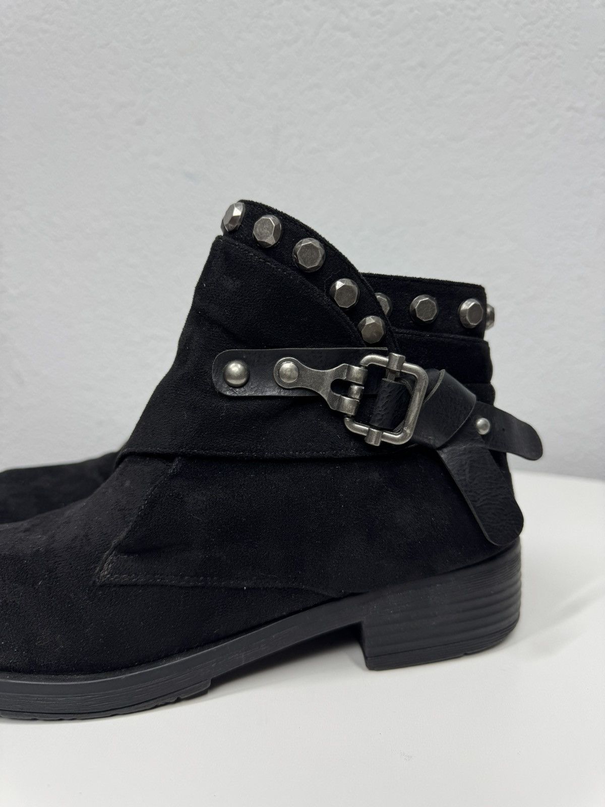 Hedi Slimane Vintage Leather Boots Y2k AS 98 Avantgarde Ankle Suede Size US 8 / IT 38 - 6 Thumbnail