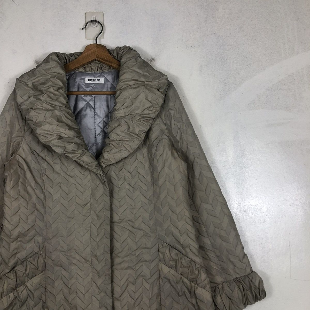Vintage VINTAGE QUILTED PUFFER LONG JACKET HIROKO BIS DOUBLE COLLAR Size US M / EU 48-50 / 2 - 9 Thumbnail