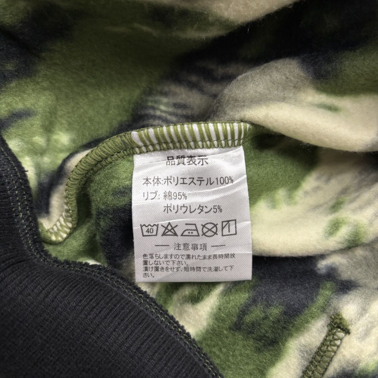 Le Grande Bleu (L.G.B.) 2000s Athleta Japan - LSD Camo Fleece Zip Hoodie Size US M / EU 48-50 / 2 - 9 Thumbnail