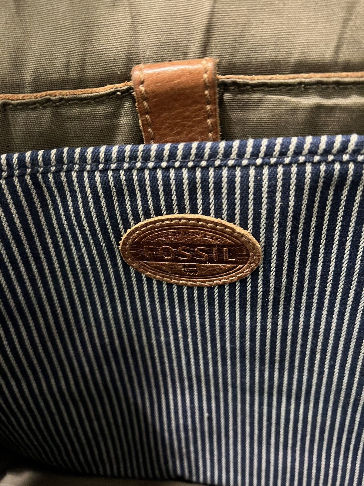 Fossil × Vintage Vintage Fossil Cognac Crossbody Messenger Bag 14x12 Size ONE SIZE - 7 Thumbnail