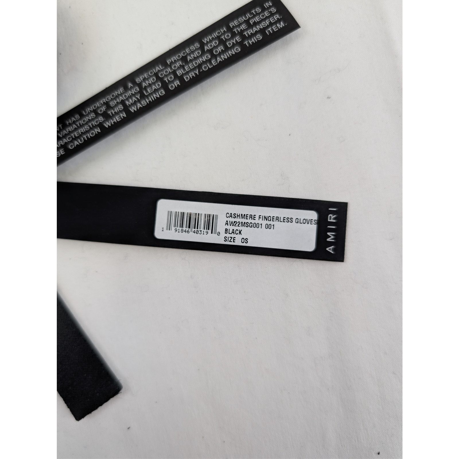Amiri o1rshd1 Q:5 / Size: OS / Cashmere Fingerless Gloves in Black Size ONE SIZE - 17 Thumbnail
