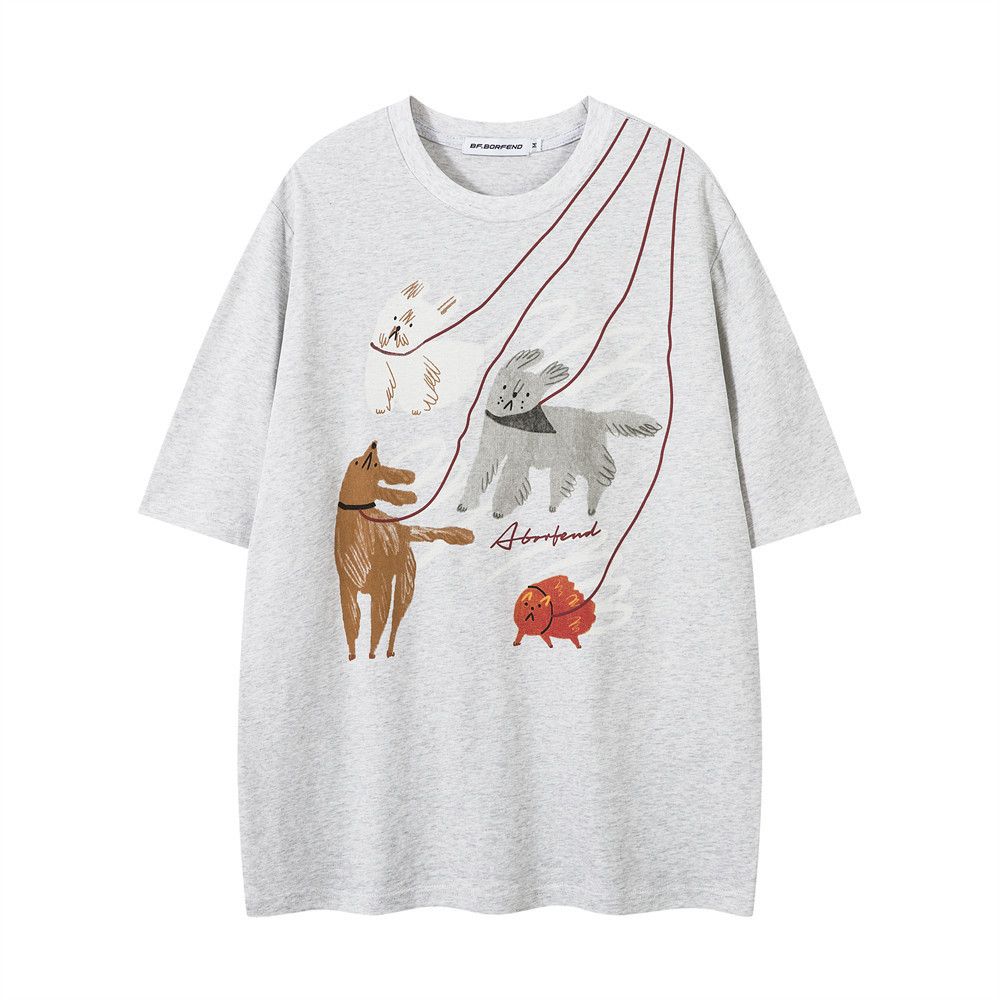 Japanese Brand × Vintage Boys' hip-hop trendy fun abstract animal print T-shirt Size US M / EU 48-50 / 2 - 1 Thumbnail