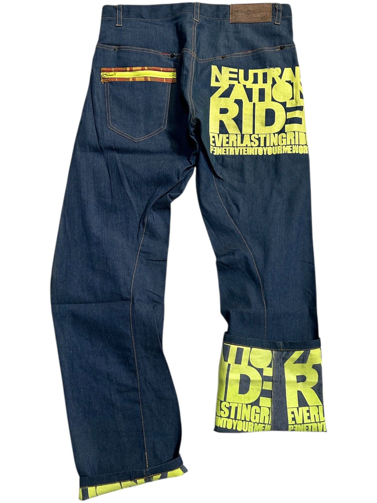 Japanese Brand × Kapital × Vintage Japanese Punk Hip Hop Style Ever LastingRide Denim Jeans Size US 34 / EU 50 - 1 Thumbnail