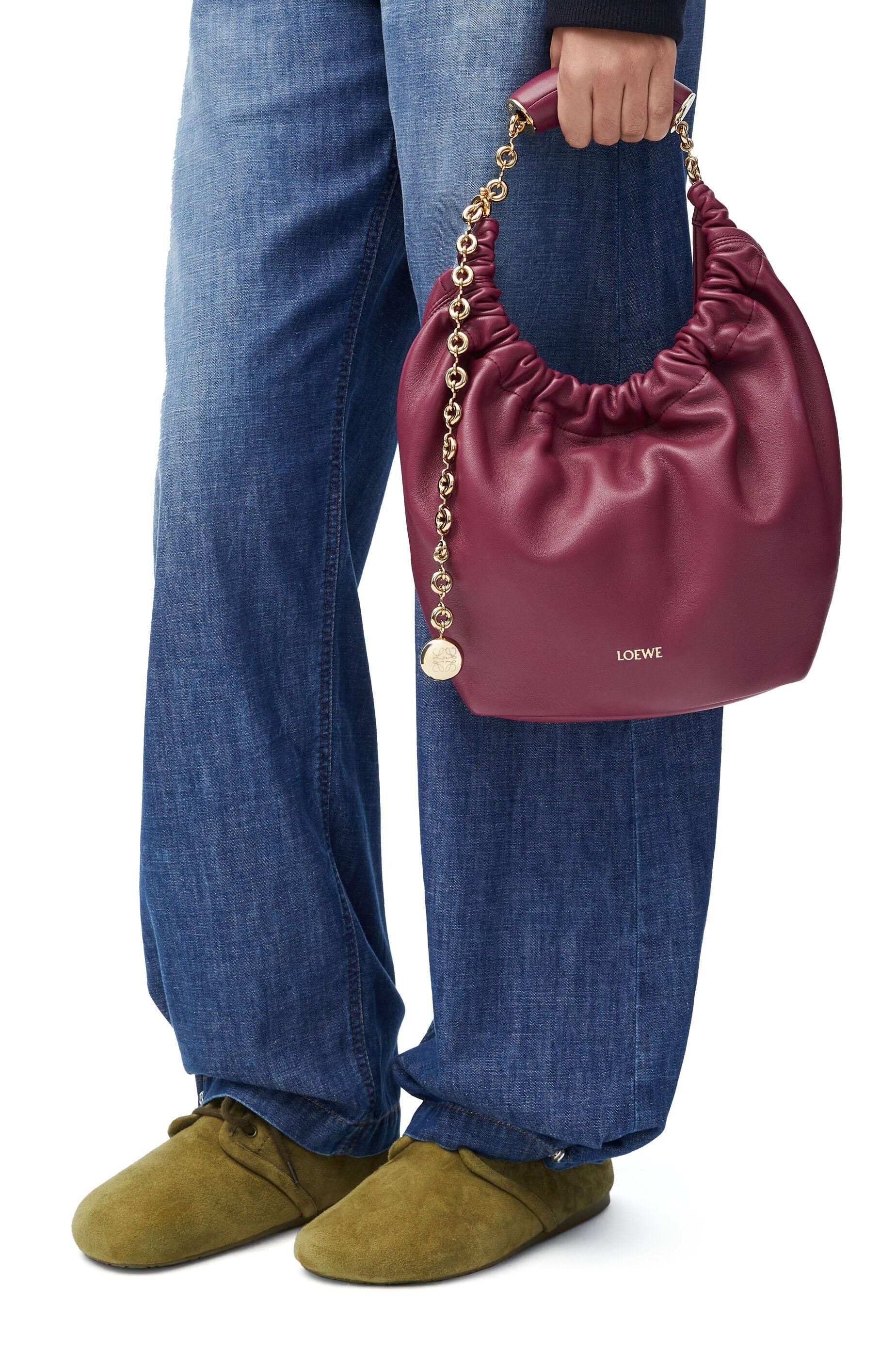 Loewe o1in1g0426 Size: OS / Small Squeeze Bag in Crimson Size ONE SIZE - 2 Thumbnail