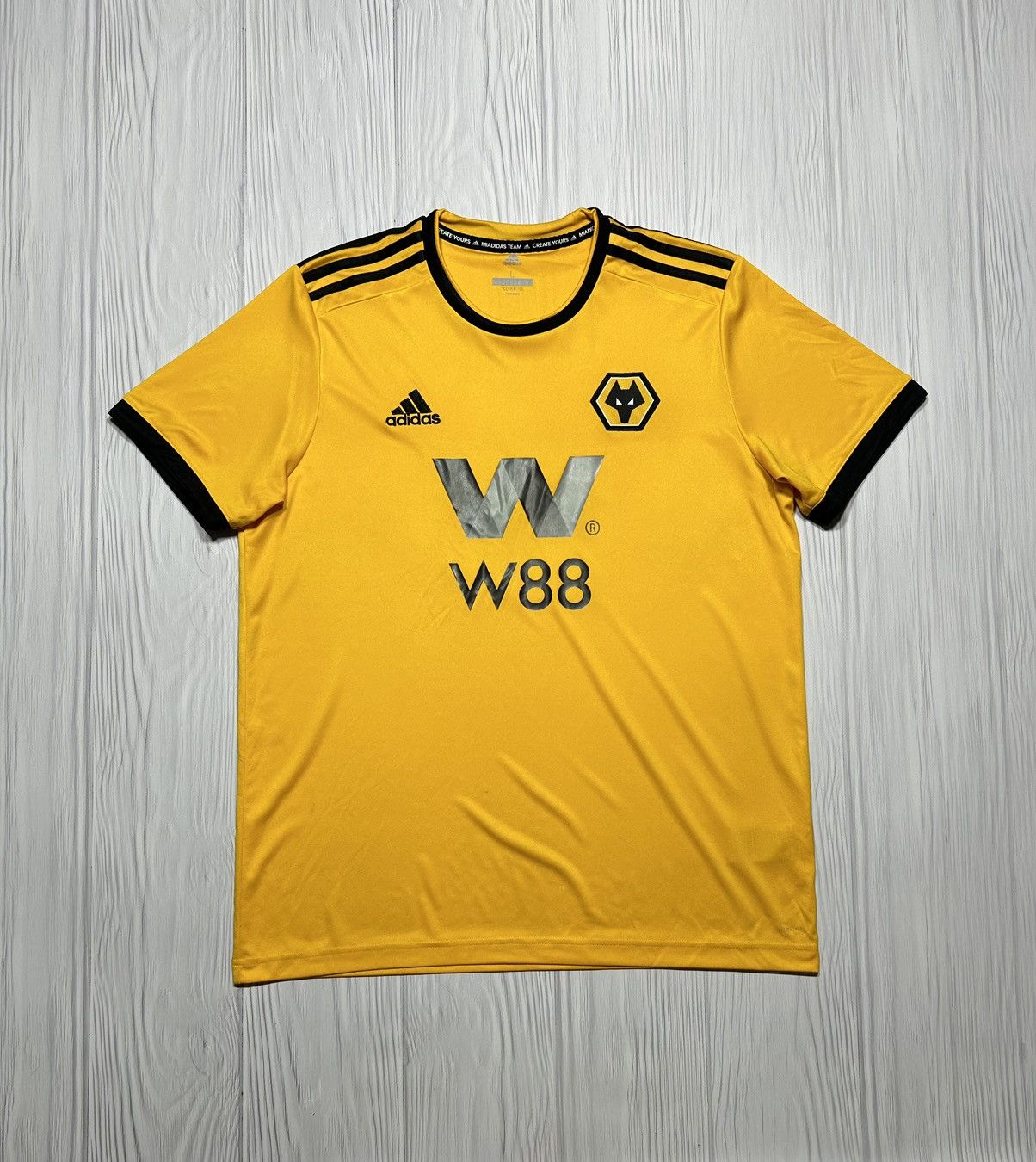 Adidas Wolverhampton 2018/19 Adidas Soccer Jersey Size L Size US L / EU 52-54 / 3 - 1 Thumbnail