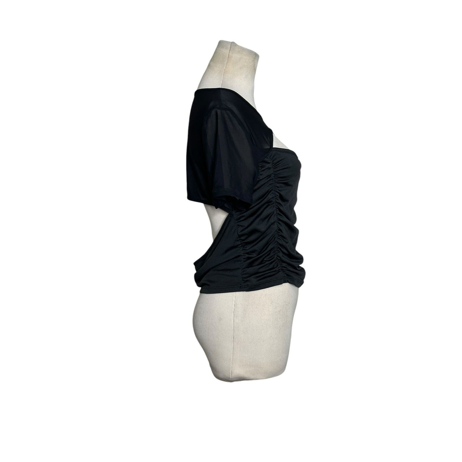 Cider Cider black cut out short sleeves top size XL Size XL / US 12-14 / IT 48-50 - 6 Thumbnail