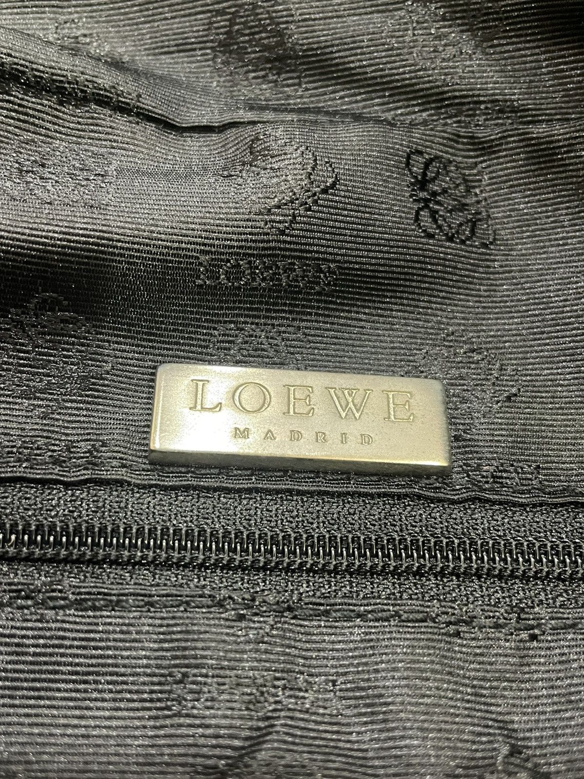 Loewe Loewe Black Nylon Leather Handle Travel Bag Size ONE SIZE - 2 Thumbnail