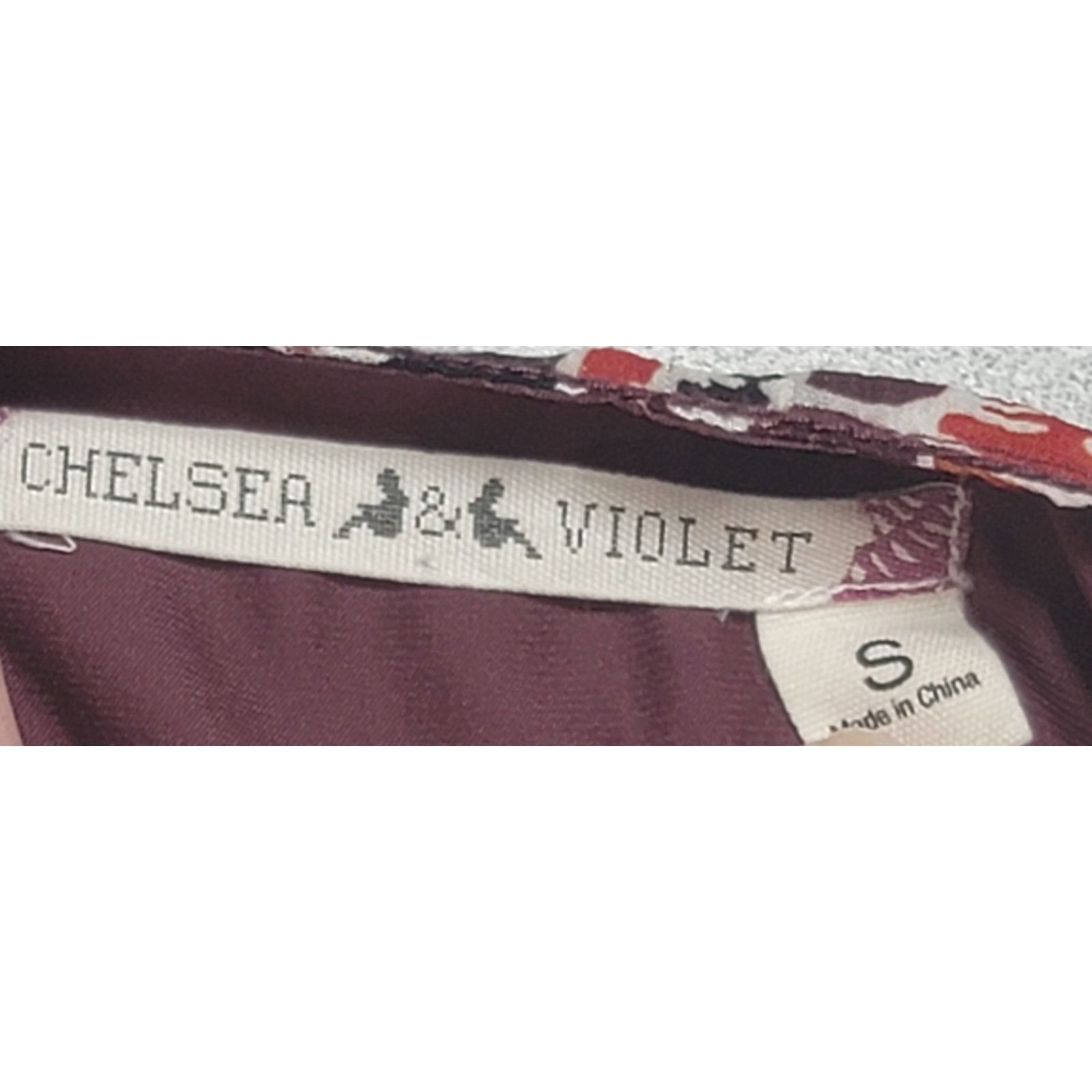 Other Chelesa Violet Burgundy Floral Print Romper Small Size 26" / US 2 / IT 38 - 4 Thumbnail