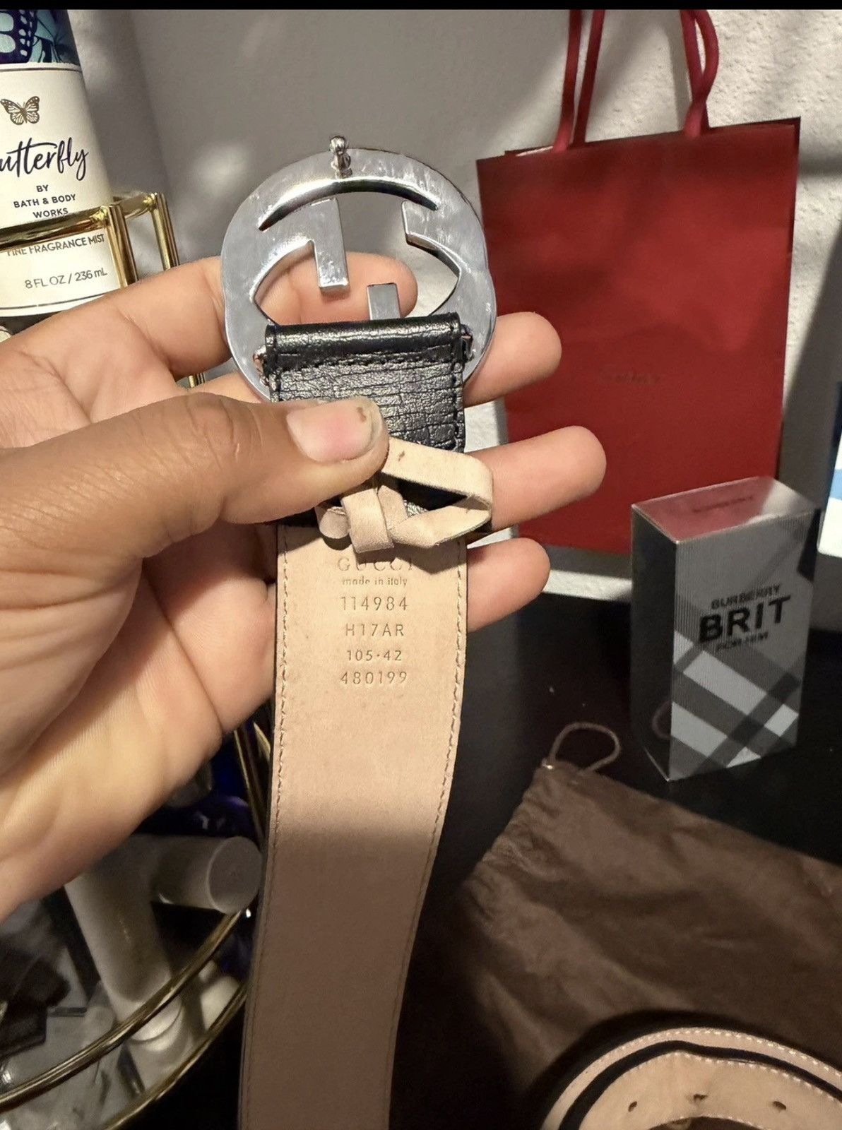 Gucci Mens Gucci Belt Size 36 - 3 Thumbnail