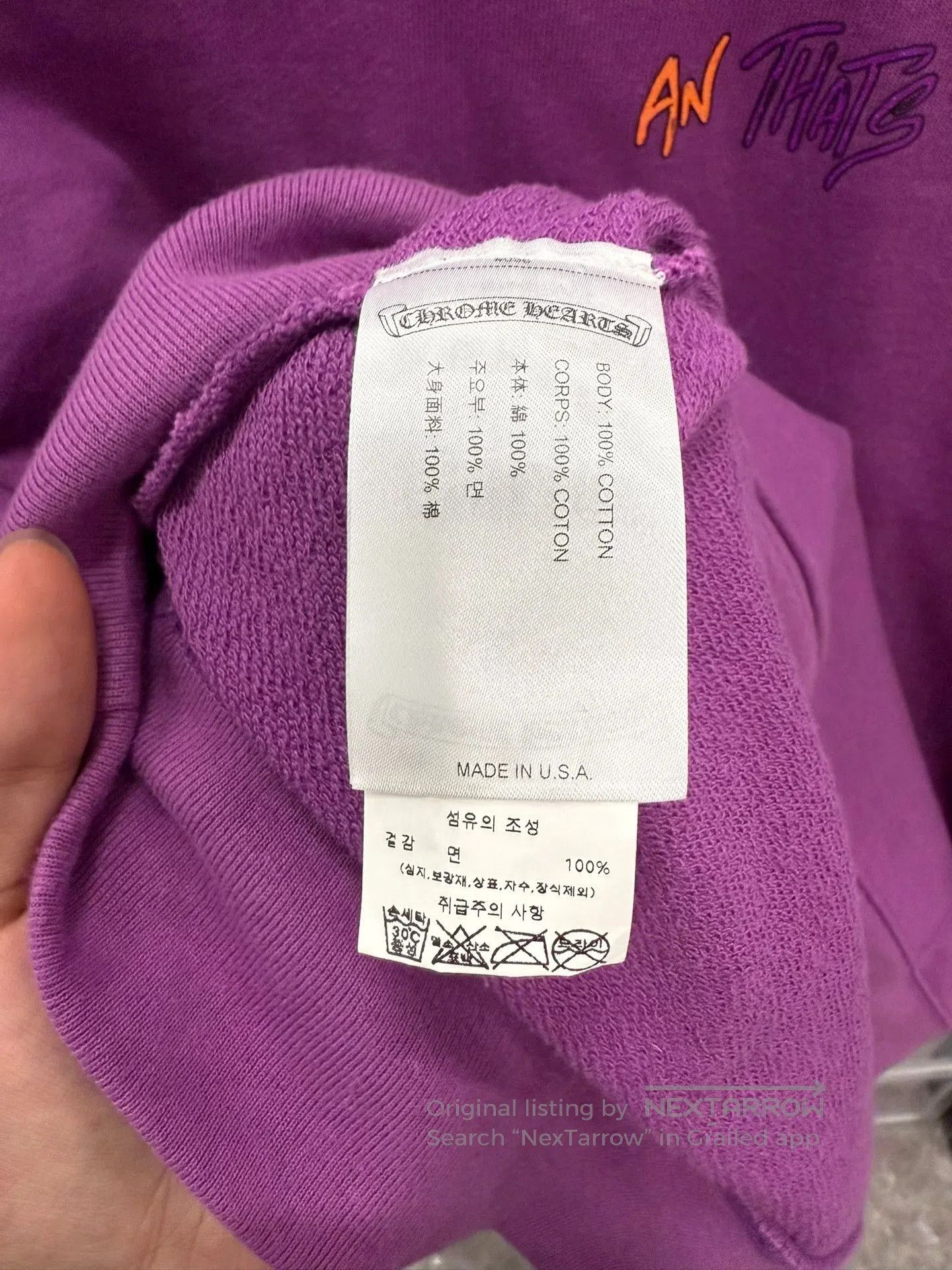 Chrome Hearts Chrome Hearts Mattyboy Purple Graffiti Hoodie. Size US XL / EU 56 / 4 - 4 Thumbnail