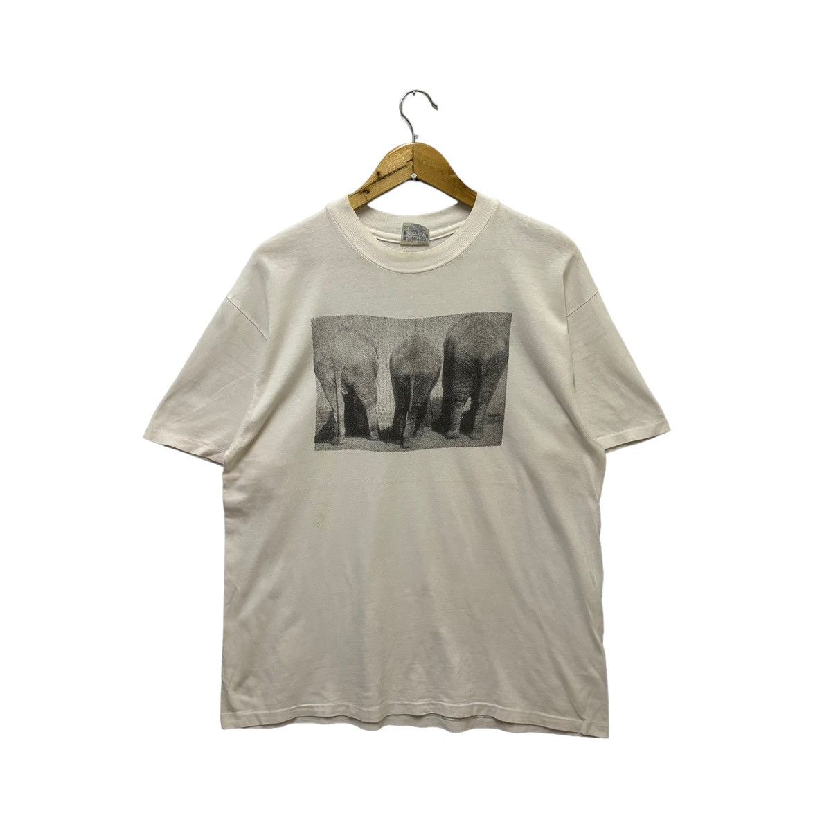 Hanes × Vintage Vintage Animal Photo Print Art Hanes Tshirt Size US L / EU 52-54 / 3 - 1 Thumbnail