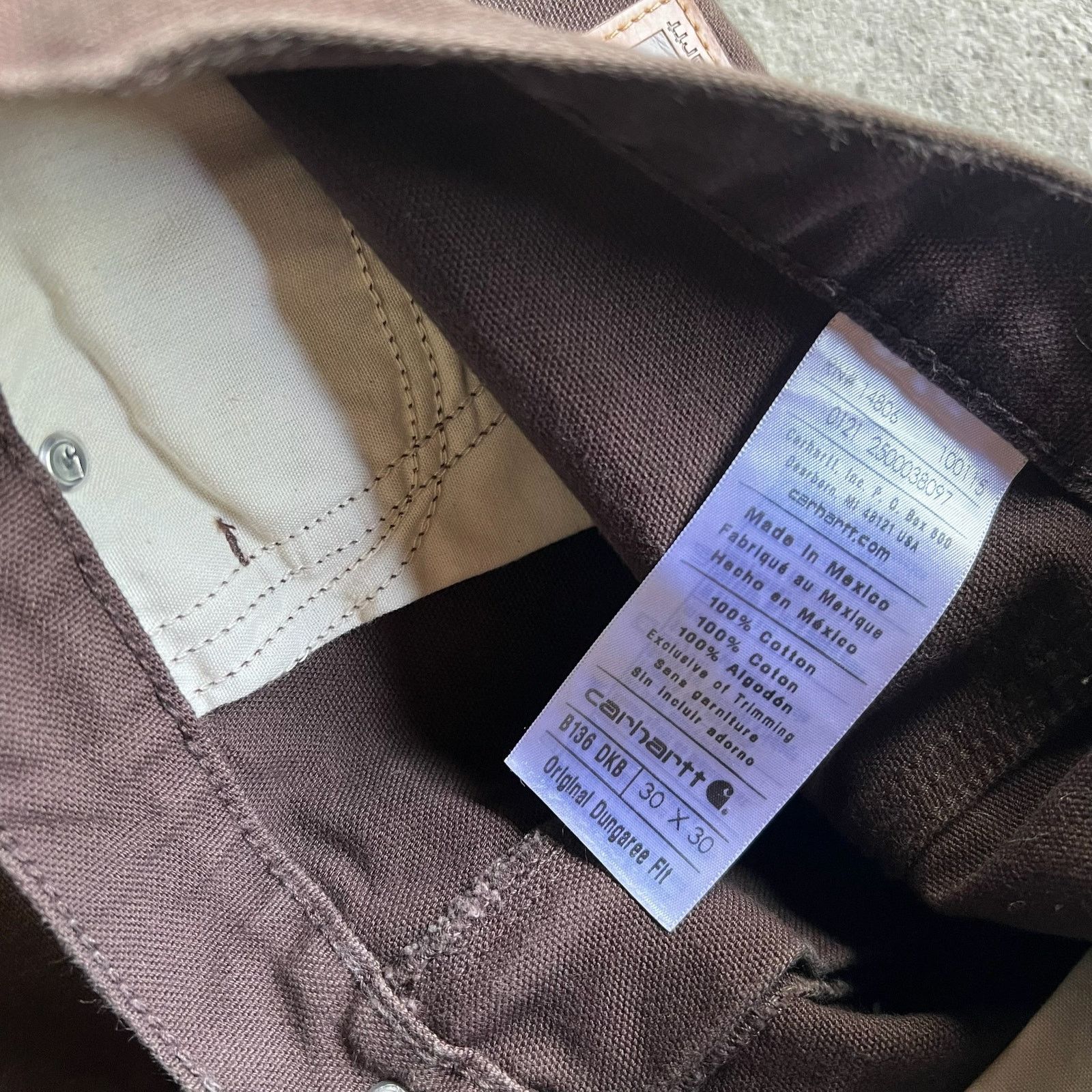 Carhartt × Vintage Carhartt brown double knee work wear carpenter pants Size US 29 - 7 Thumbnail