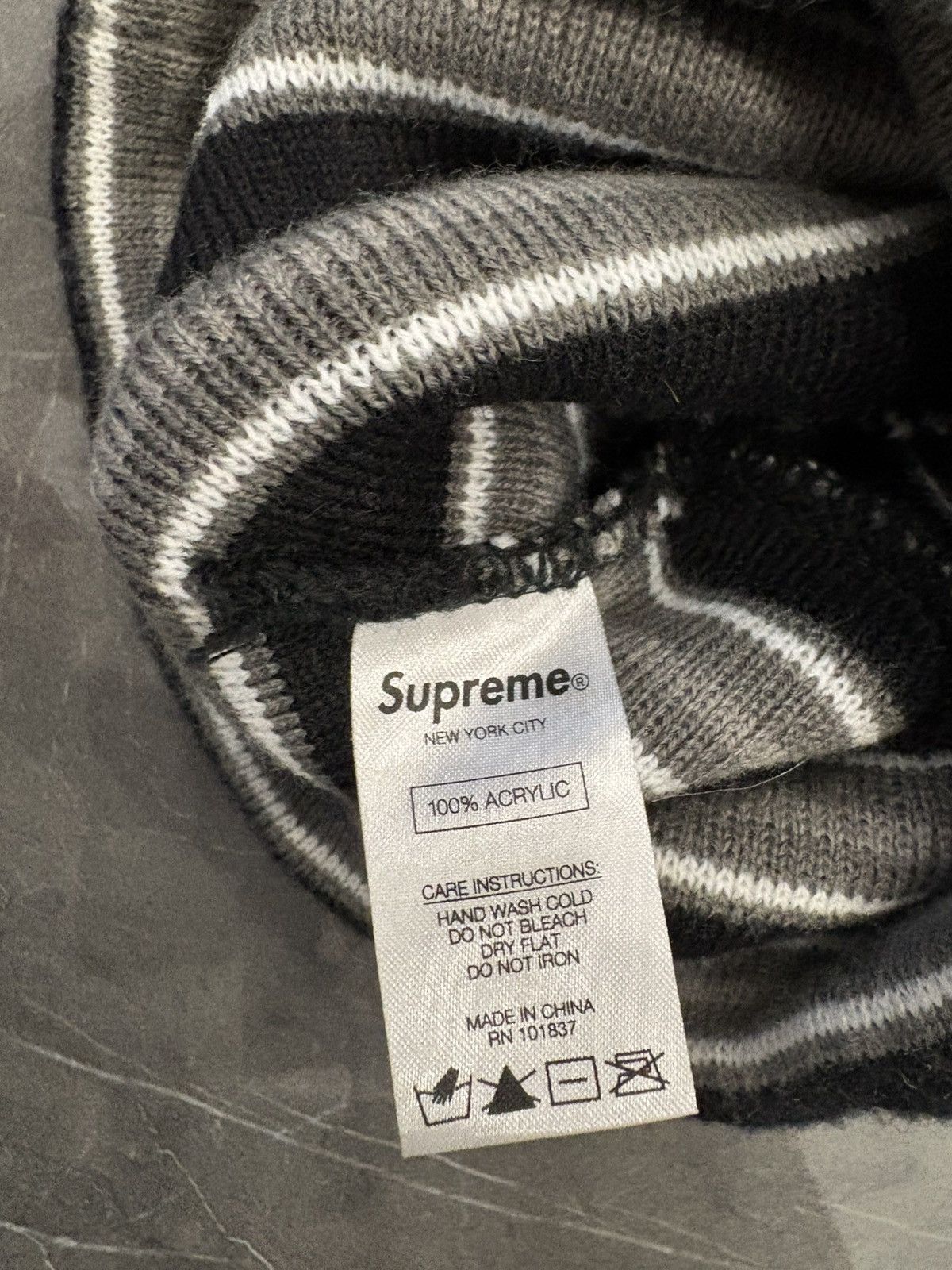 Supreme RARE Supreme Vampire Striped Beanie Size ONE SIZE - 3 Thumbnail