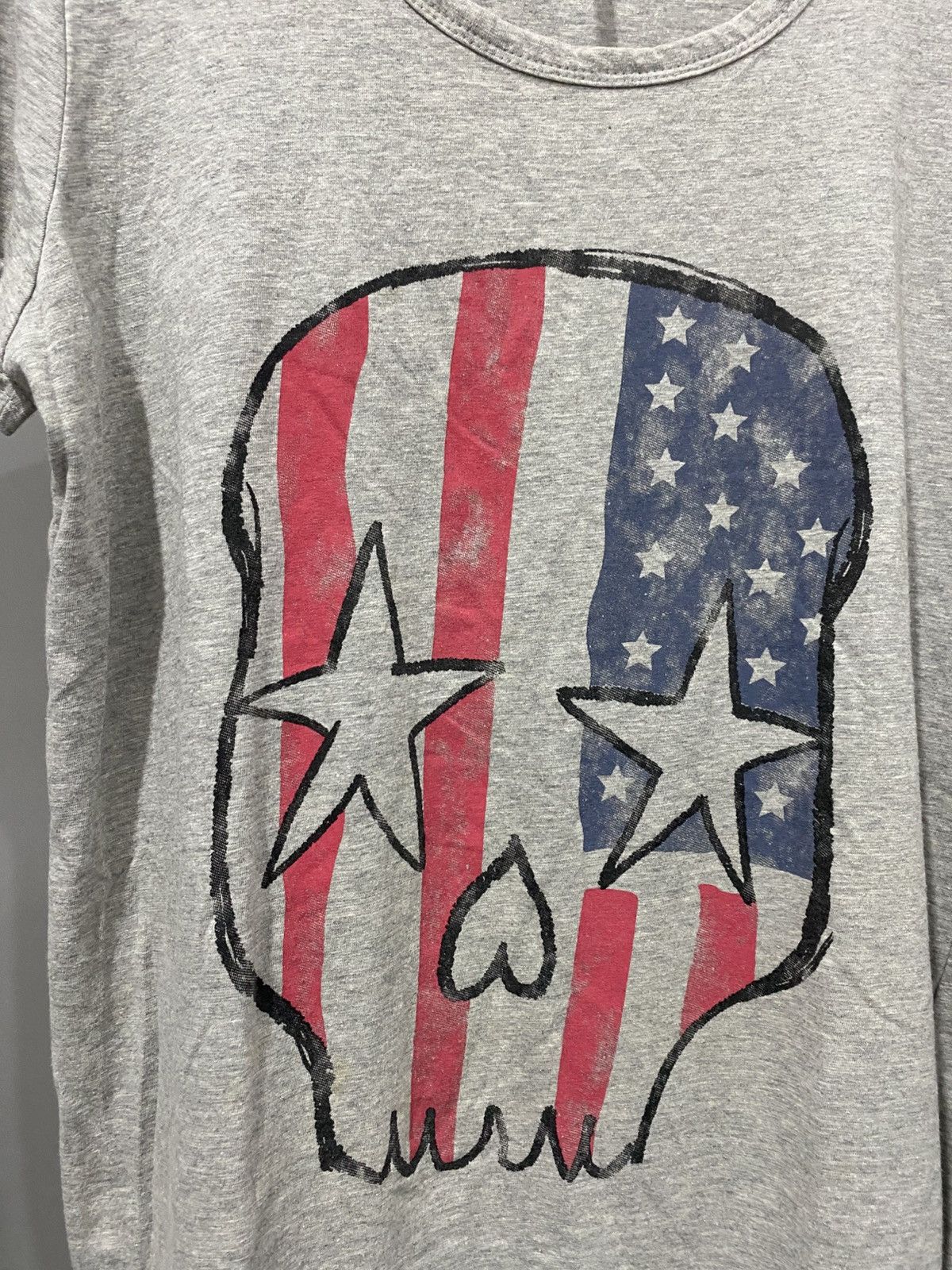 If Six Was Nine Japanese Skull Flag Americana Lgb Kmrii Goa Tee Size US M / EU 48-50 / 2 - 2 Thumbnail