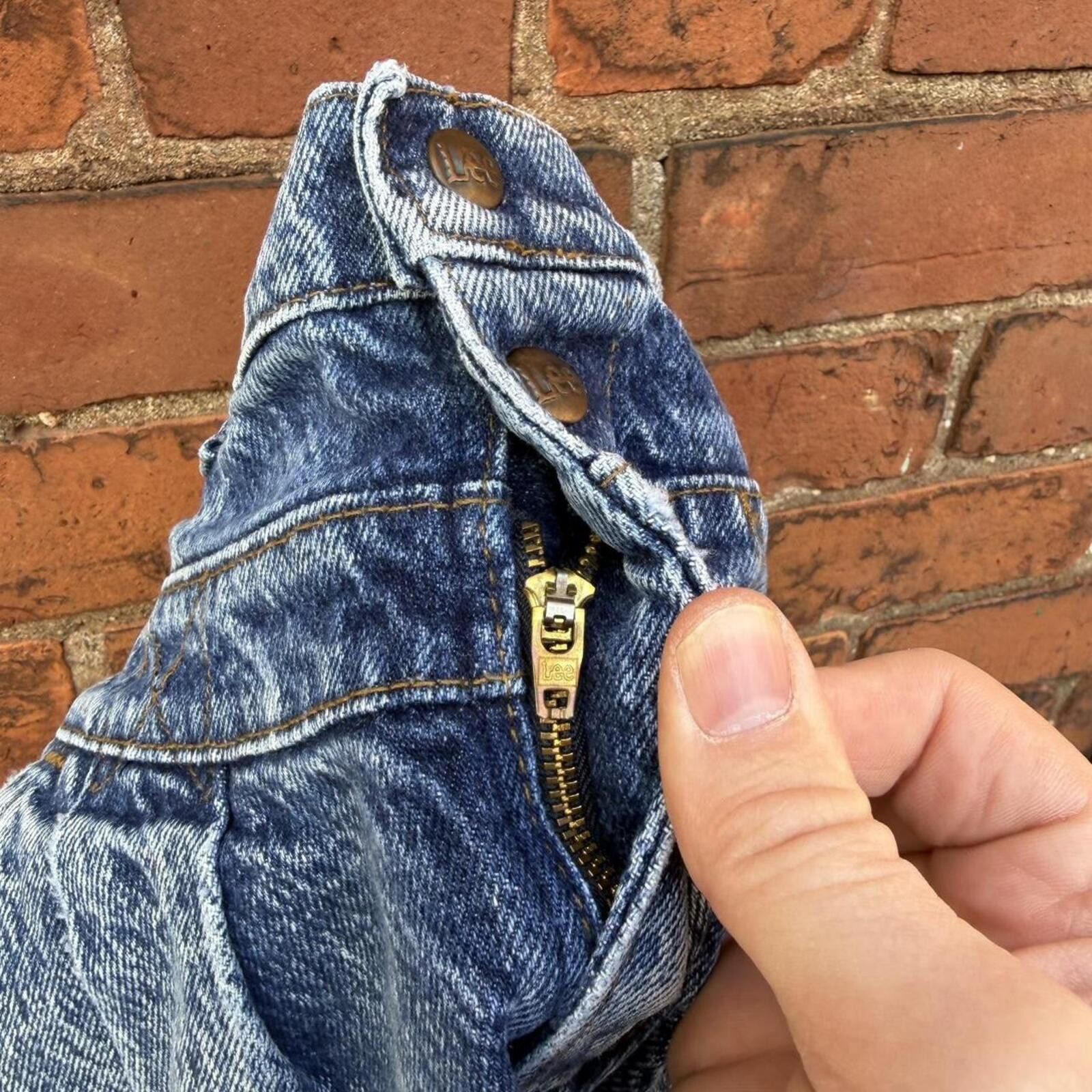 Lee vintage Lee acid washed high waited slim jeans 80s 12 slim Size 34" / US 12 / IT 48 - 7 Thumbnail