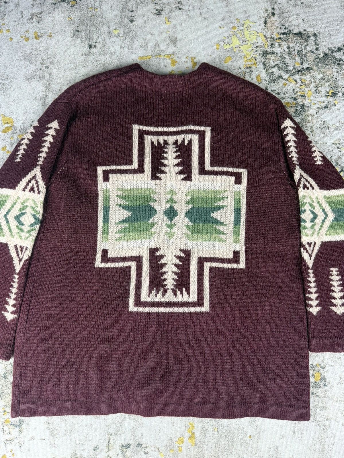 Pendleton Vintage Pendleton Journal Standard Navajo Cardigan Size US M / EU 48-50 / 2 - 2 Thumbnail