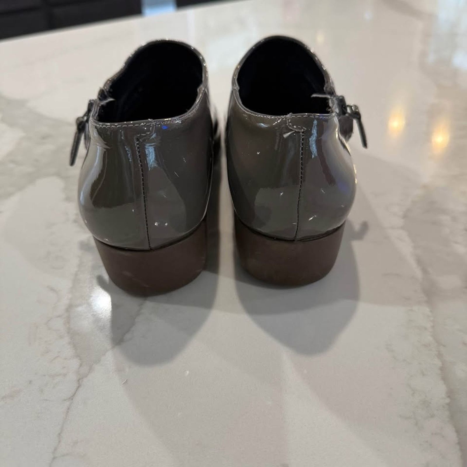 Cole Haan Cole Haan Womens 9 Patent Leather Waterproof Wedge Booties Size US 9 / IT 39 - 4 Thumbnail