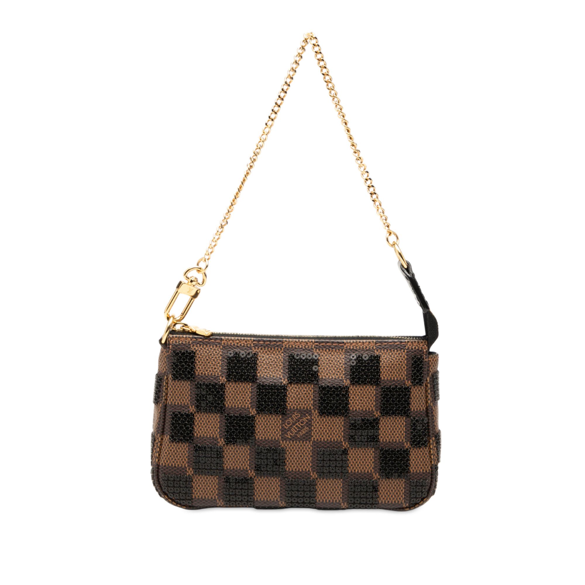 Louis Vuitton Louis Vuitton Damier Ebene Sequins Mini Pochette Accessoires Size ONE SIZE - 1 Thumbnail