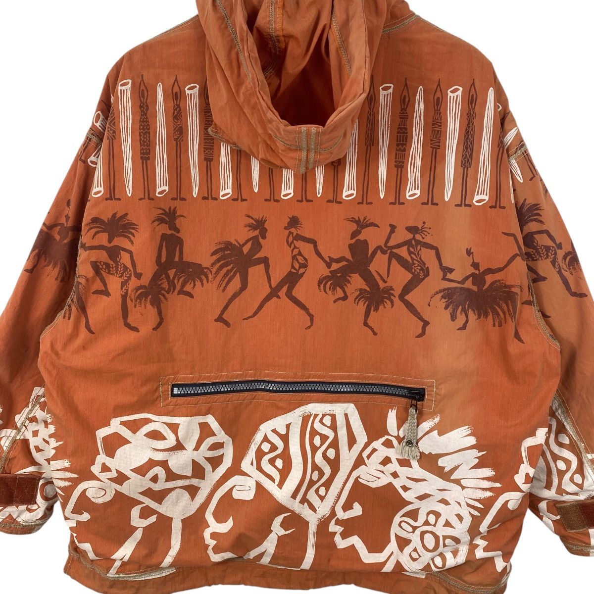 Vintage Vintage LINEA PALIO TRIBAL Print Anorak Jacket Hoodie Size US XL / EU 56 / 4 - 9 Thumbnail