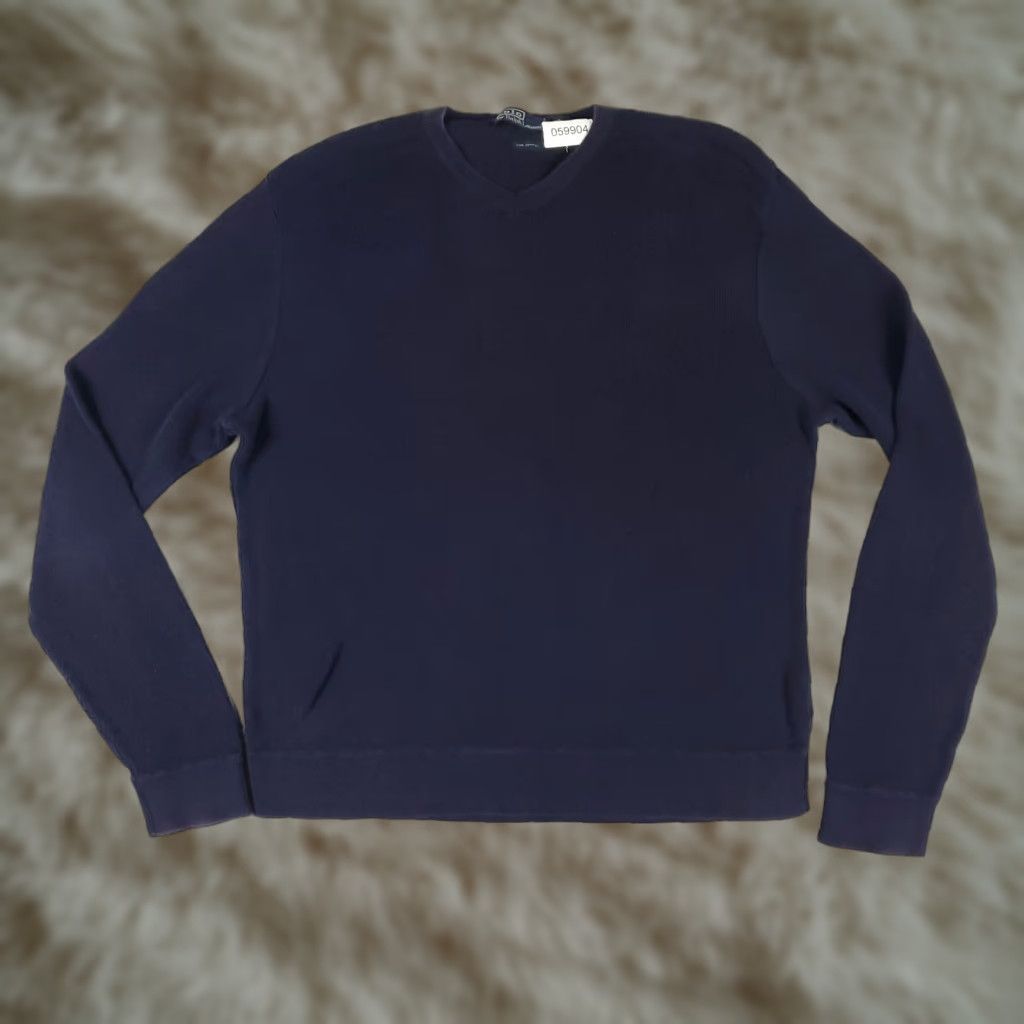 Ralph Lauren Ralph Lauren Mens Sweater 2XL Blue Knit Pullover Crew Neck Casual Winter Fall Size US XXL / EU 58 / 5 - 1 Thumbnail